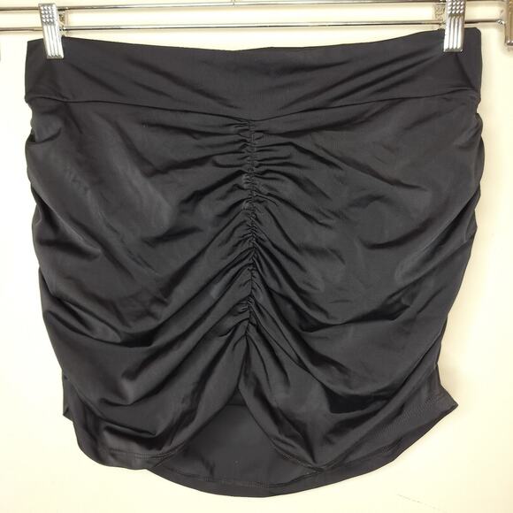 Venus Sensational Swim Skirt Ruched Black Pull On - Picture 7 of 9